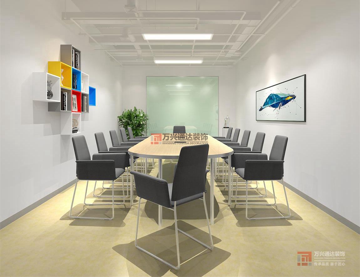 北京萬興通達(dá)辦公裝修項目-華清科盛，北京信息技術(shù)有限公司裝修效果圖