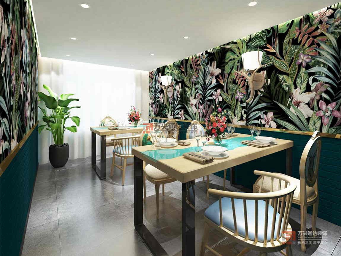 北京萬興通達(dá)辦公裝修項(xiàng)目-湘語謠餐廳裝修效果圖