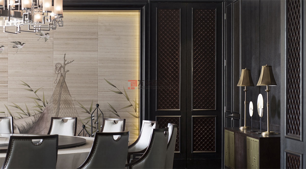 北京萬興通達(dá)辦公裝修項(xiàng)目-月影餐廳裝修效果圖