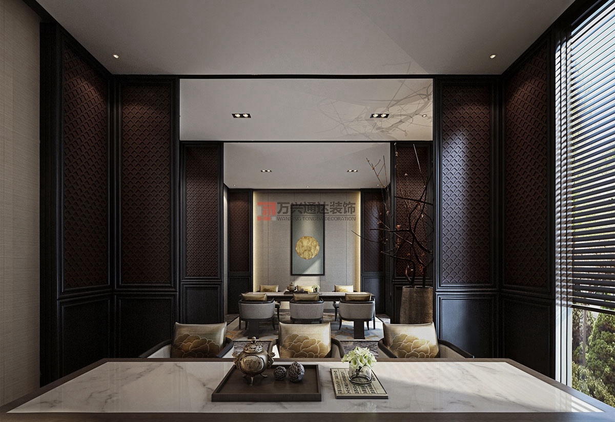 北京萬興通達(dá)辦公裝修項(xiàng)目-月影餐廳裝修效果圖