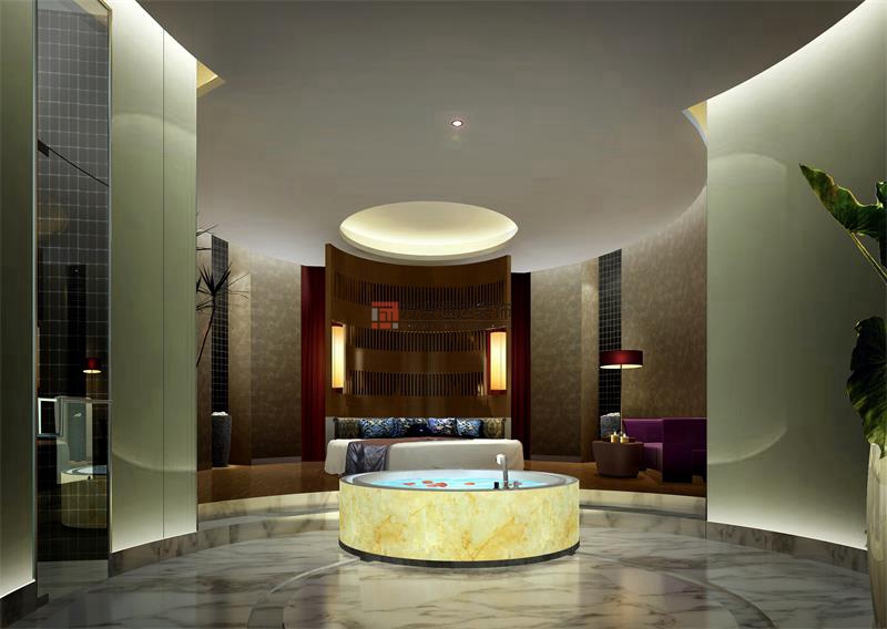 北京萬興通達辦公裝修項目-鴻洲游艇國際酒店裝修案例效果圖