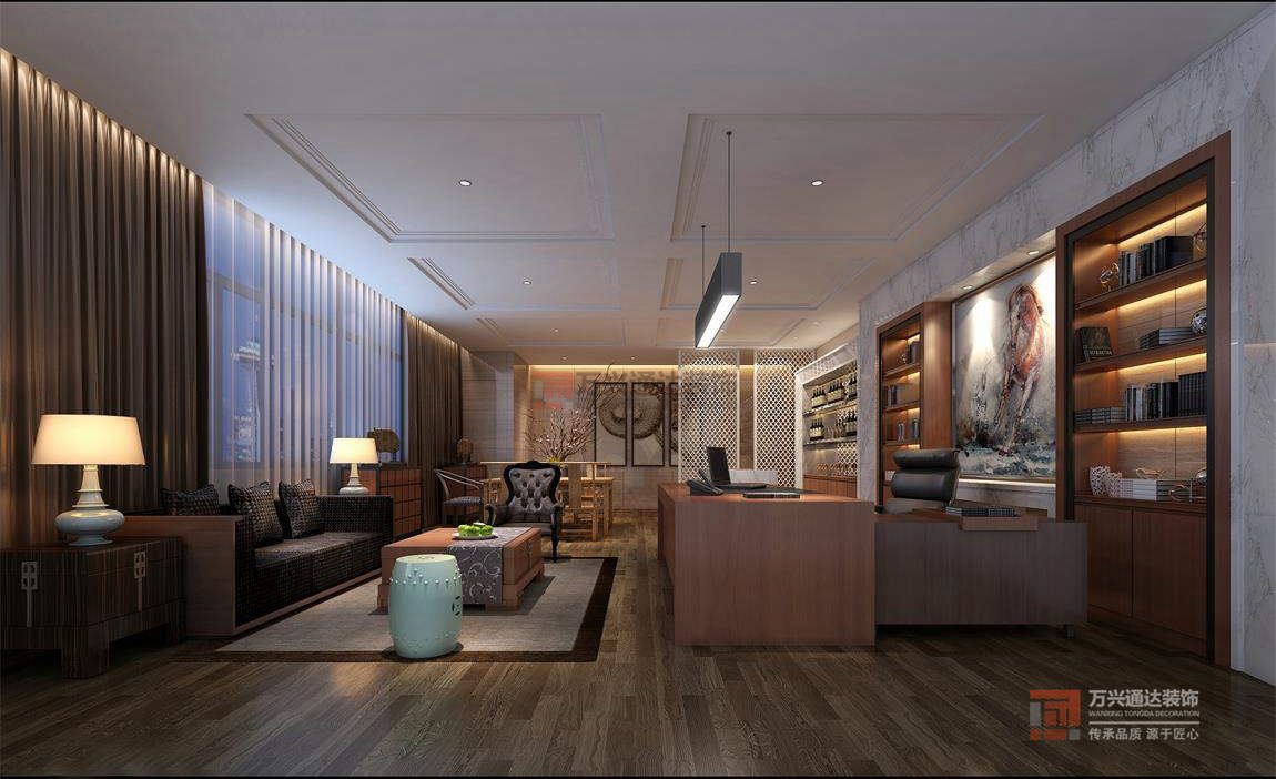 北京萬興通達(dá)辦公裝修項(xiàng)目-恒基集團(tuán)裝修效果圖