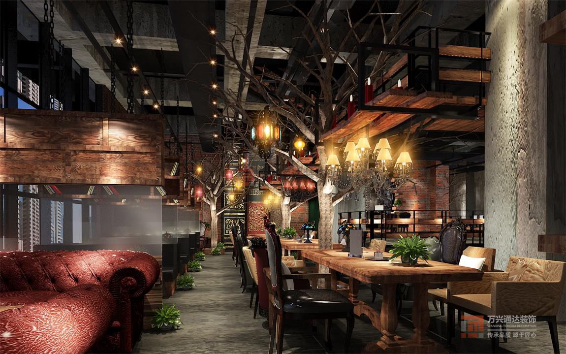 北京萬興通達(dá)辦公裝修項(xiàng)目-咖啡灣咖啡廳裝修效果圖