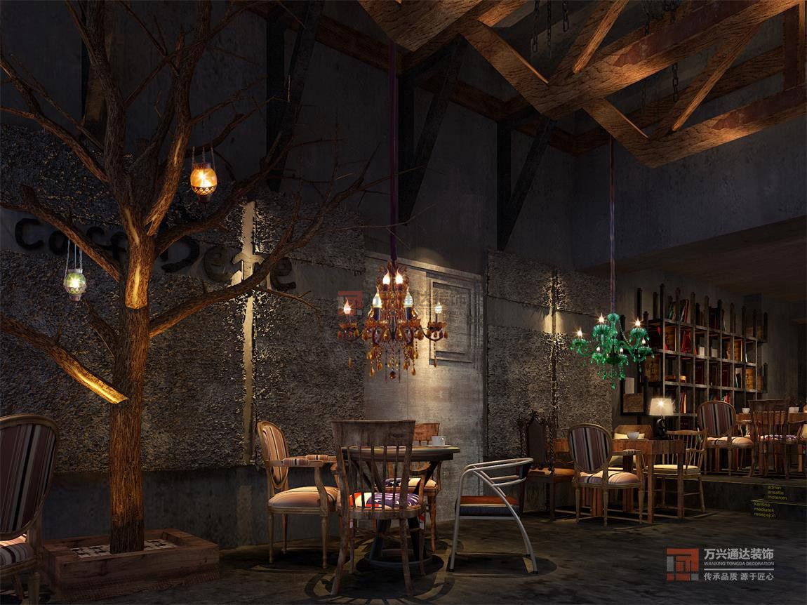 北京萬興通達(dá)辦公裝修項目-悠唐咖啡陪你裝修效果圖