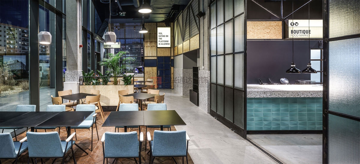 北京萬(wàn)興通達(dá)辦公裝修項(xiàng)目-天地餐廳裝修效果圖