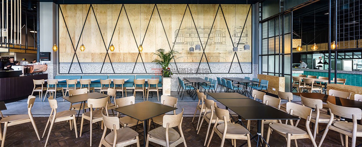 北京萬(wàn)興通達(dá)辦公裝修項(xiàng)目-天地餐廳裝修效果圖