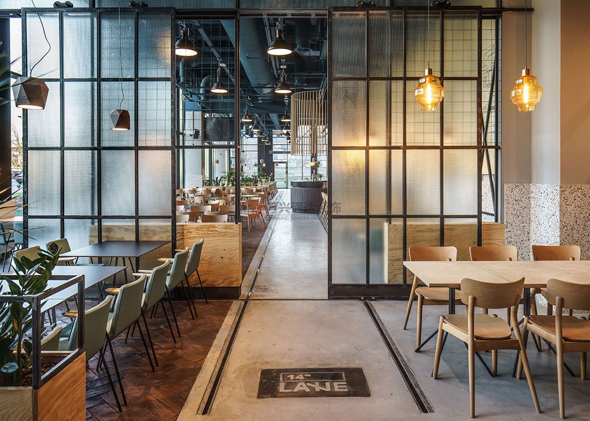 北京萬(wàn)興通達(dá)辦公裝修項(xiàng)目-天地餐廳裝修效果圖