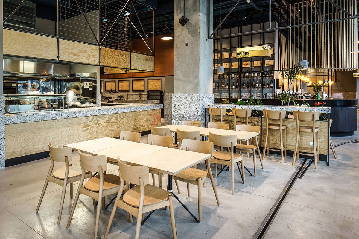 北京萬(wàn)興通達(dá)辦公裝修項(xiàng)目-天地餐廳裝修效果圖