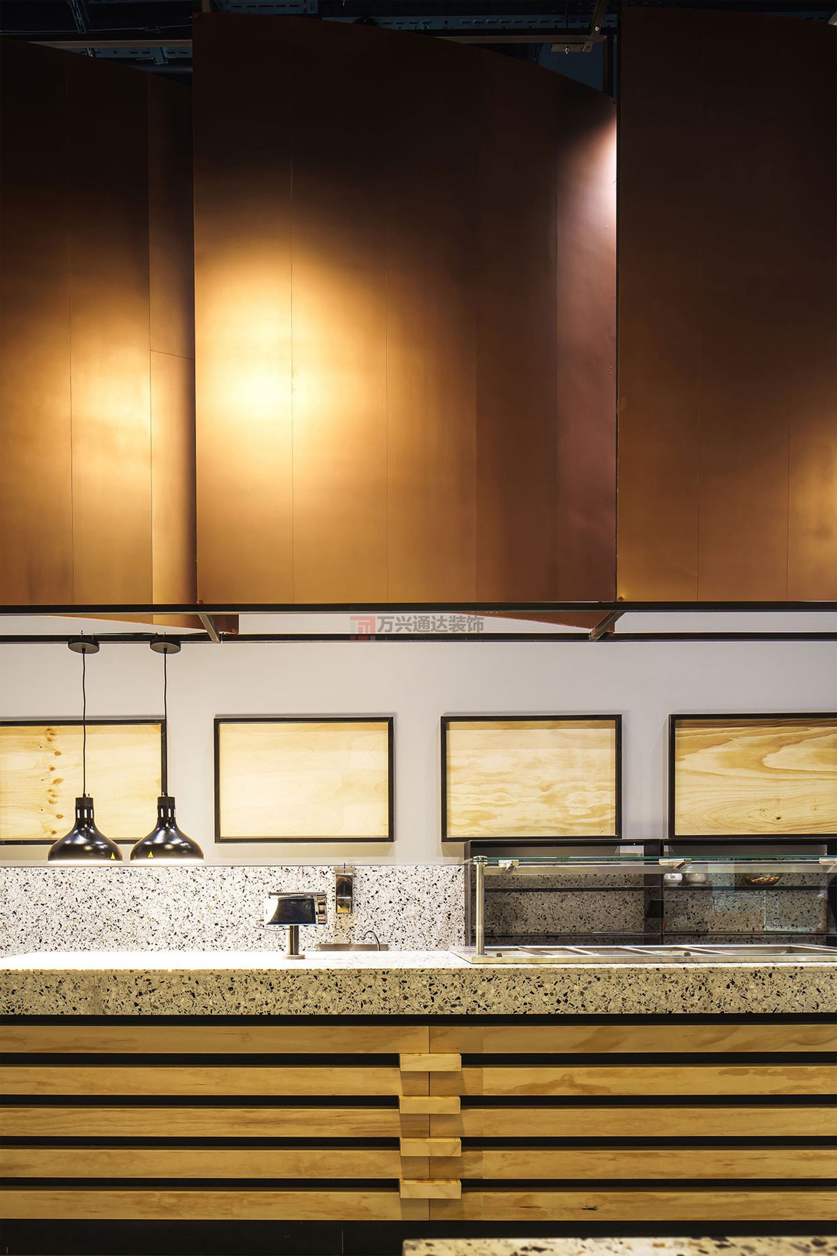 北京萬(wàn)興通達(dá)辦公裝修項(xiàng)目-天地餐廳裝修效果圖