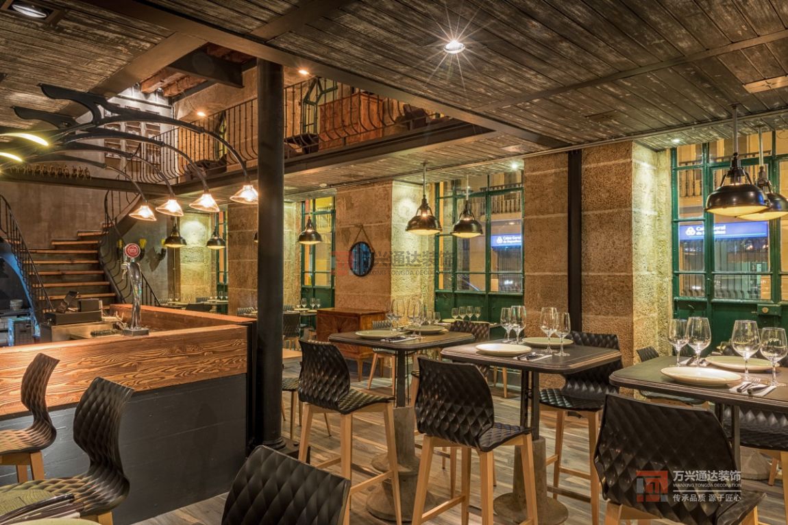 北京萬興通達(dá)辦公裝修項目-Grill咖啡廳裝修效果圖