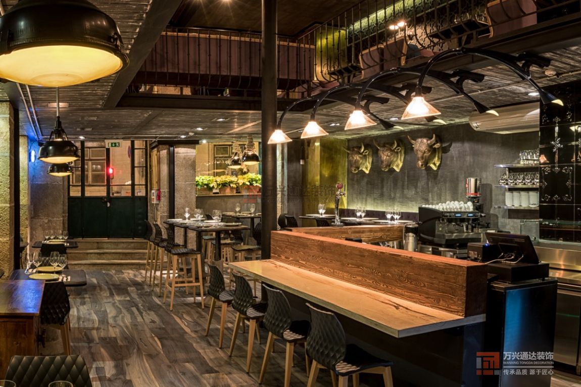 北京萬興通達(dá)辦公裝修項目-Grill咖啡廳裝修效果圖