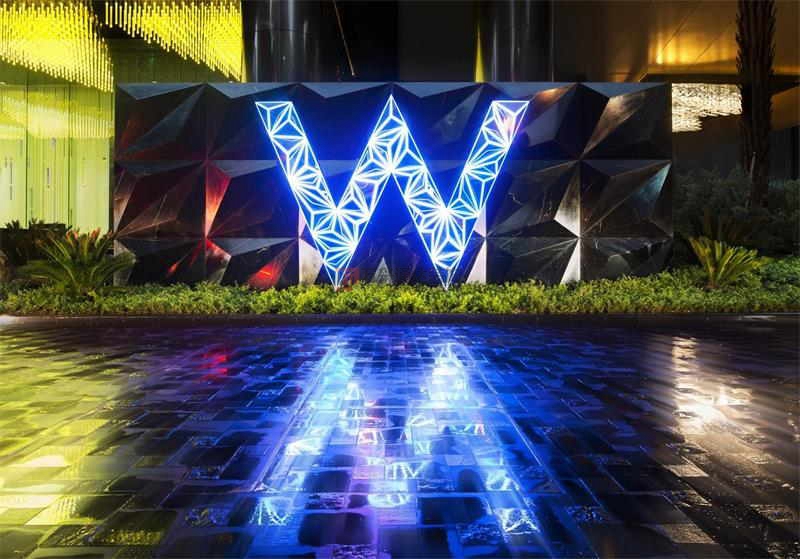 北京萬(wàn)興通達(dá)辦公裝修項(xiàng)目-廣州W酒店裝修案例效果圖