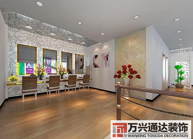 美容院裝飾美容院裝飾畫_萬(wàn)興辦公室裝修公司