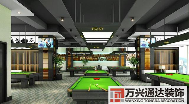 臺球廳裝修臺球廳裝修風格圖