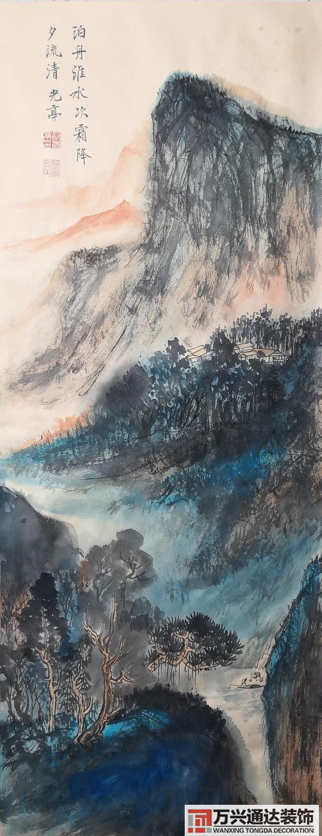 風水畫油畫風水畫油畫大全圖