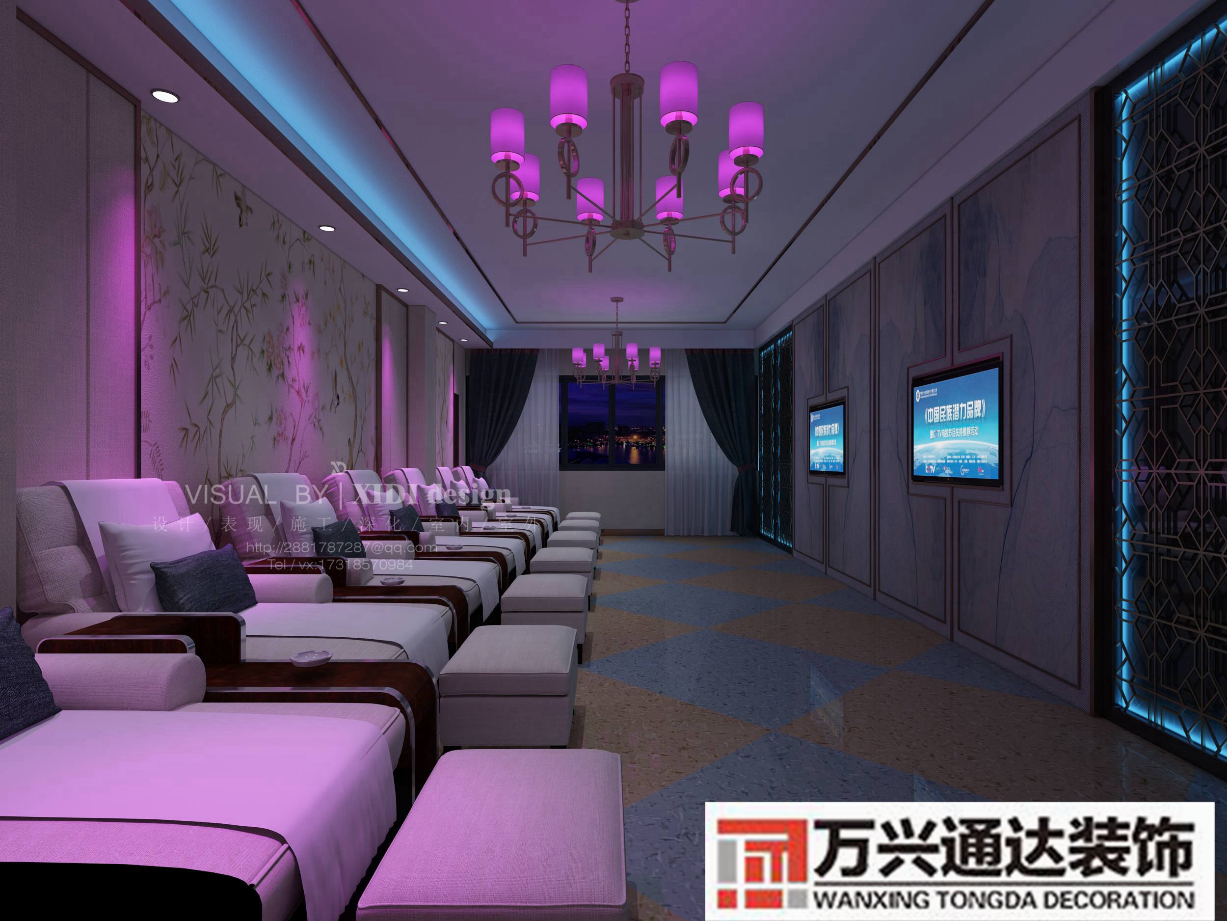 足浴按摩裝修足浴會所設計裝修