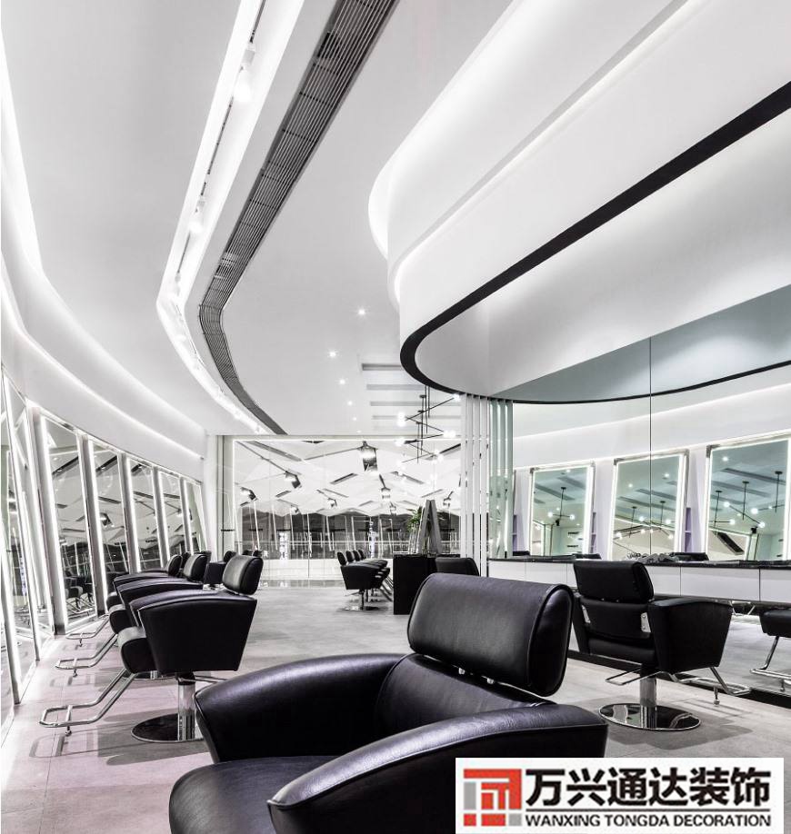 高檔美發店裝修美發店最新裝修風格